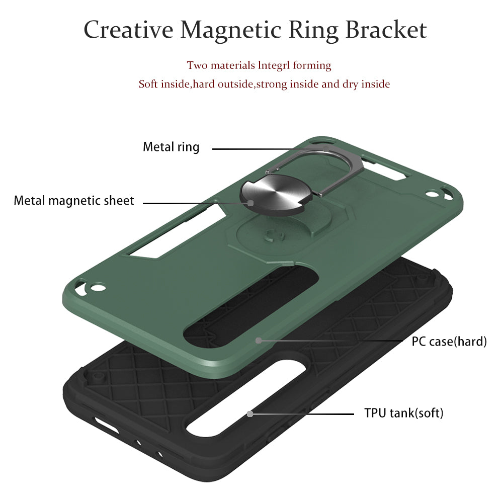 Detachable 2-in-1 PC + TPU Case [with Kickstand and Magnetic Holder Metal Sheet] for Xiaomi Mi 10/Mi 10 Pro 5G