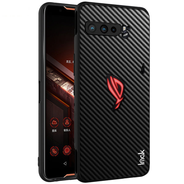 IMAK LX-5 Series for Asus ROG Phone 3 ZS661KS/Phone 3 Strix PU Leather+ PC + TPU Case with Screen Film