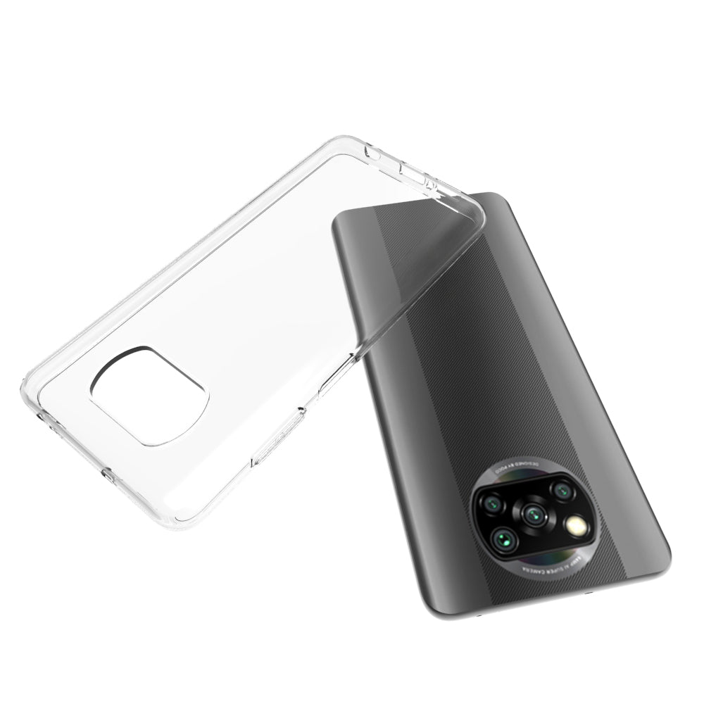 10Pcs/Pack Cover for Xiaomi Poco X3 NFC Non-slip Inner Protector TPU Shell
