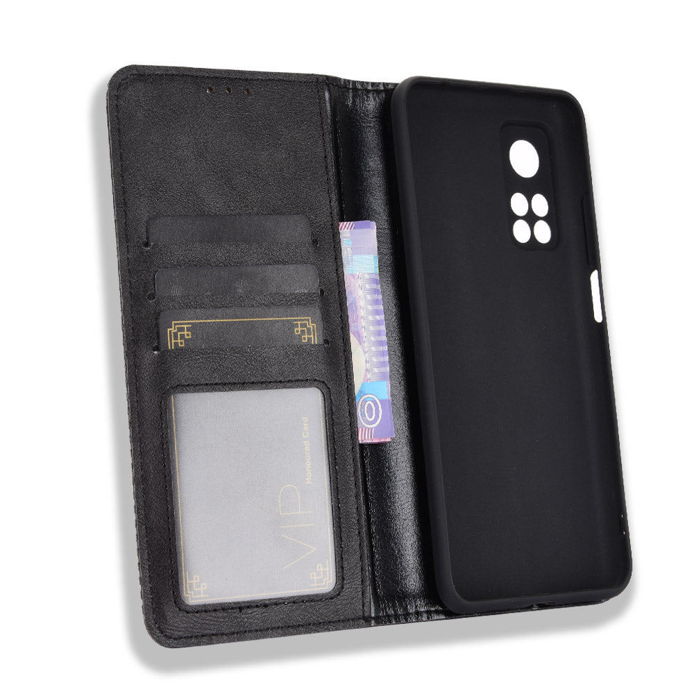 Auto-absorbed Retro Leather Case Cover for Xiaomi Mi 10T 5G/Mi 10T Pro 5G/Redmi K30S