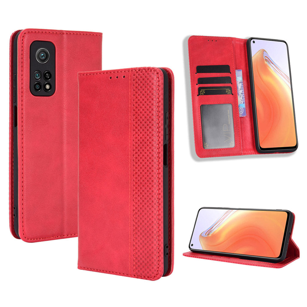 Auto-absorbed Retro Leather Case Cover for Xiaomi Mi 10T 5G/Mi 10T Pro 5G/Redmi K30S