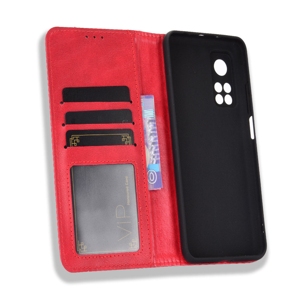 Auto-absorbed Retro Leather Case Cover for Xiaomi Mi 10T 5G/Mi 10T Pro 5G/Redmi K30S