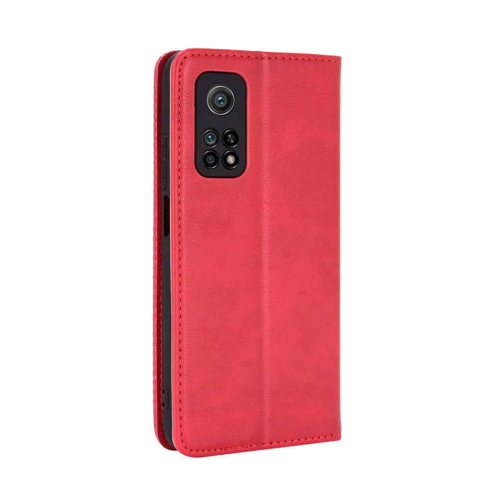 Auto-absorbed Retro Leather Case Cover for Xiaomi Mi 10T 5G/Mi 10T Pro 5G/Redmi K30S