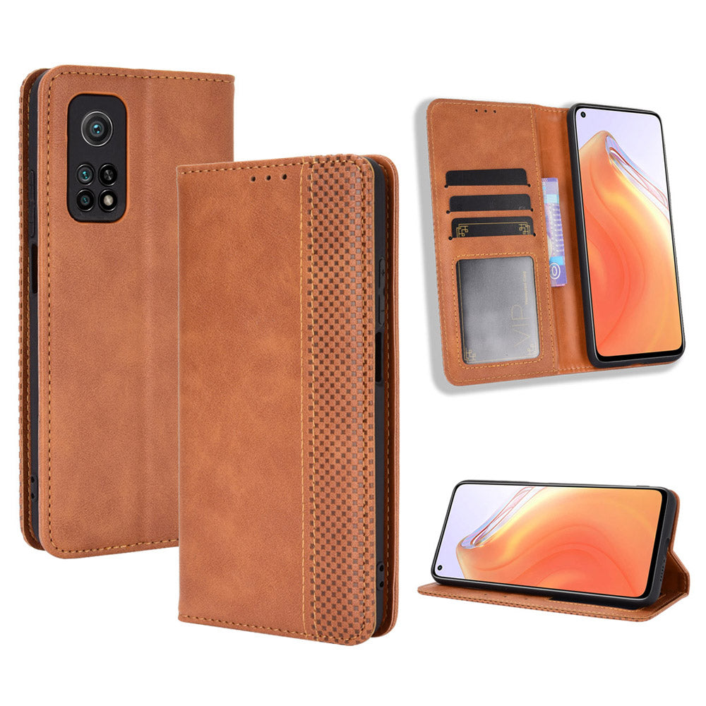 Auto-absorbed Retro Leather Case Cover for Xiaomi Mi 10T 5G/Mi 10T Pro 5G/Redmi K30S