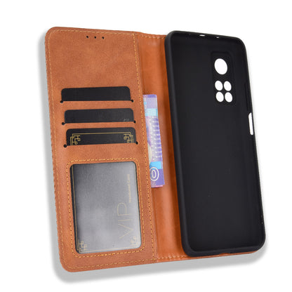 Auto-absorbed Retro Leather Case Cover for Xiaomi Mi 10T 5G/Mi 10T Pro 5G/Redmi K30S