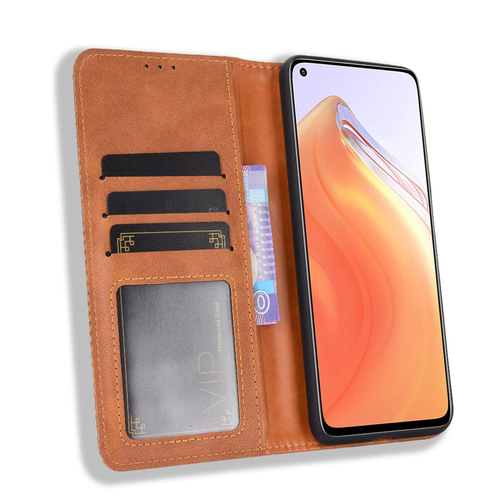 Auto-absorbed Retro Leather Case Cover for Xiaomi Mi 10T 5G/Mi 10T Pro 5G/Redmi K30S