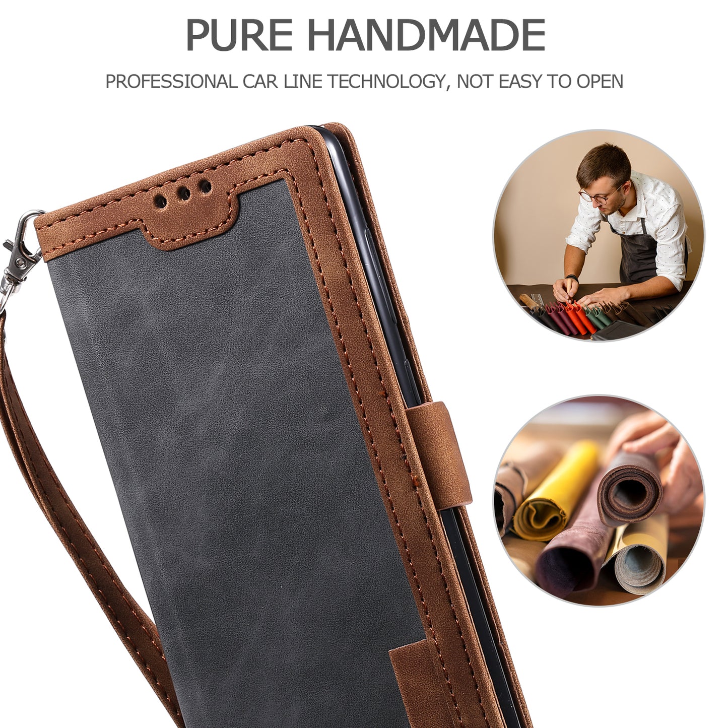 Retro Style Splicing Leather Cover Wallet Case for Xiaomi Mi 10T 5G / Mi 10T Pro 5G / Redmi K30S