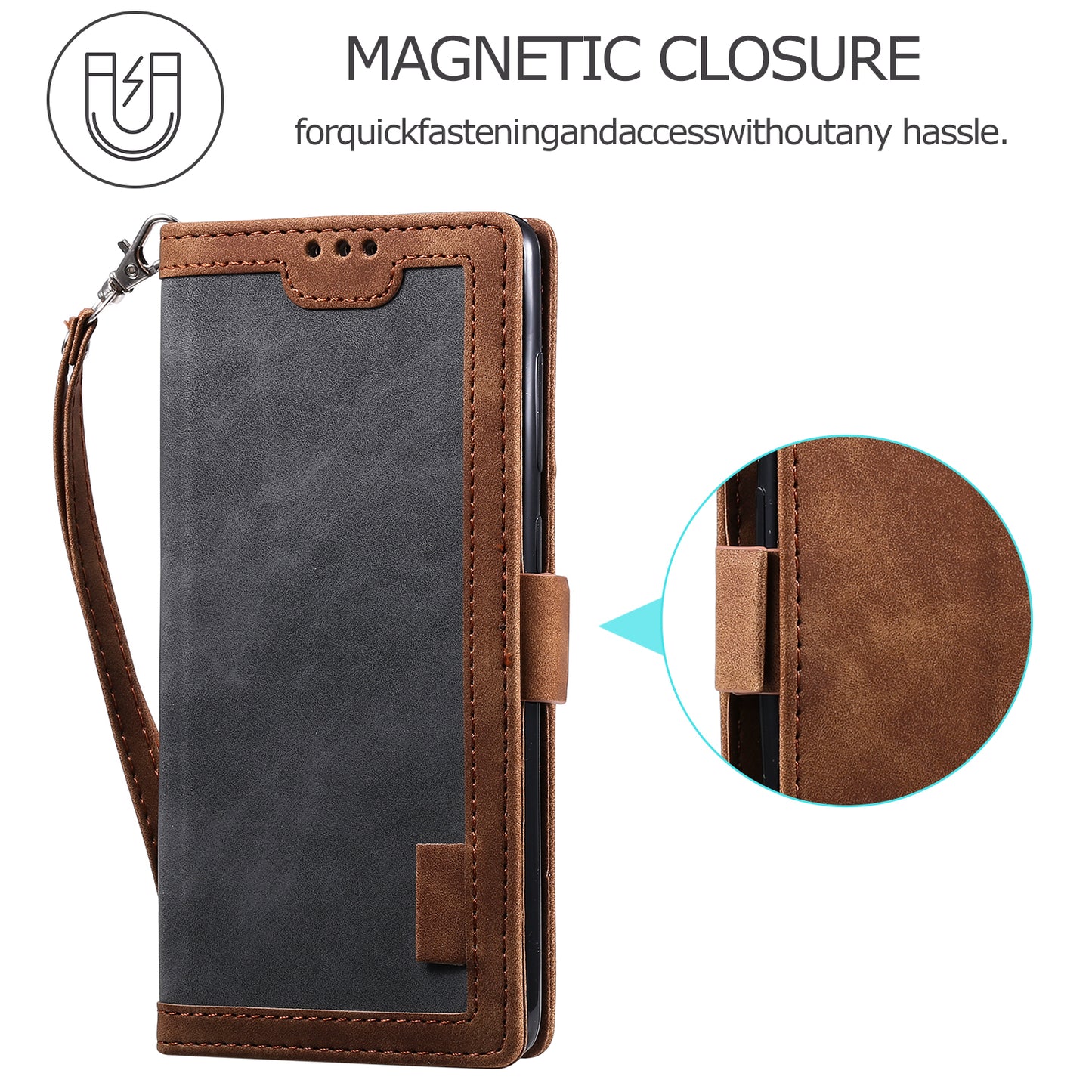 Retro Style Splicing Leather Cover Wallet Case for Xiaomi Mi 10T 5G / Mi 10T Pro 5G / Redmi K30S