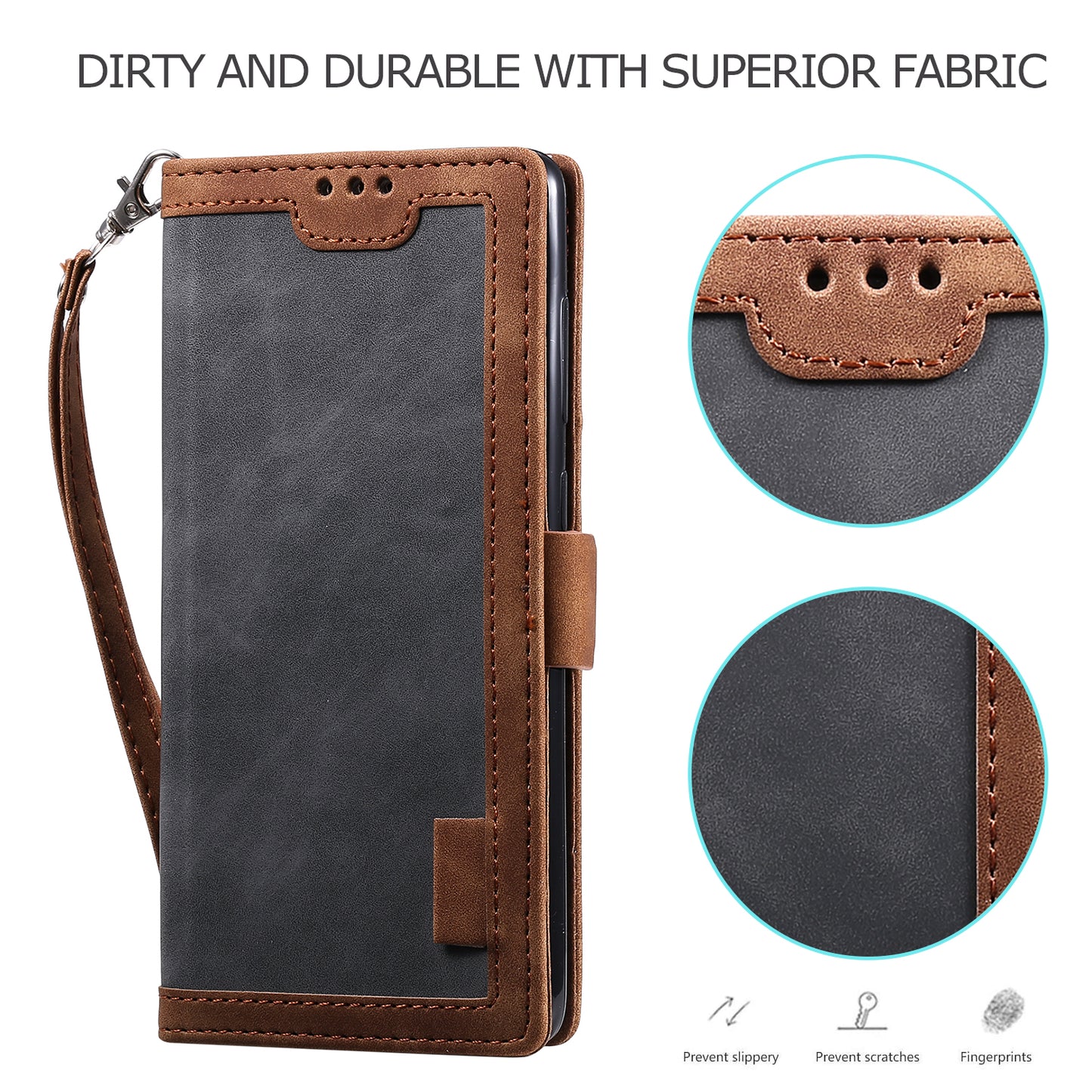 Retro Style Splicing Leather Cover Wallet Case for Xiaomi Mi 10T 5G / Mi 10T Pro 5G / Redmi K30S