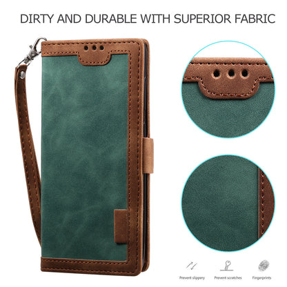 Retro Style Splicing Leather Cover Wallet Case for Xiaomi Mi 10T 5G / Mi 10T Pro 5G / Redmi K30S
