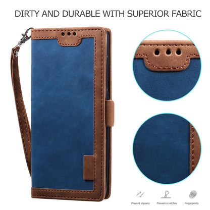Retro Style Splicing Leather Cover Wallet Case for Xiaomi Mi 10T 5G / Mi 10T Pro 5G / Redmi K30S