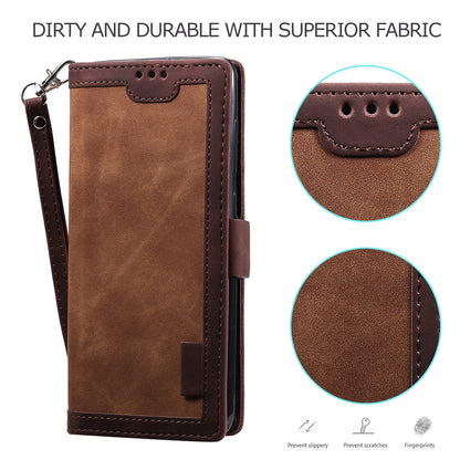 Retro Style Splicing Leather Cover Wallet Case for Xiaomi Mi 10T 5G / Mi 10T Pro 5G / Redmi K30S