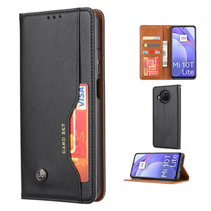 Magnetic Leather Cover Wallet Stand Phone Shell with Inner Wallet and Outer Card Holder for Xiaomi Mi 10T Lite 5G/Redmi Note 9 Pro 5G/Mi 10i 5G