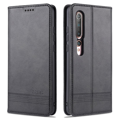 AZNS Auto-absorbed Leather Wallet Stand Case for Xiaomi Mi 10/10 Pro Phone Cover