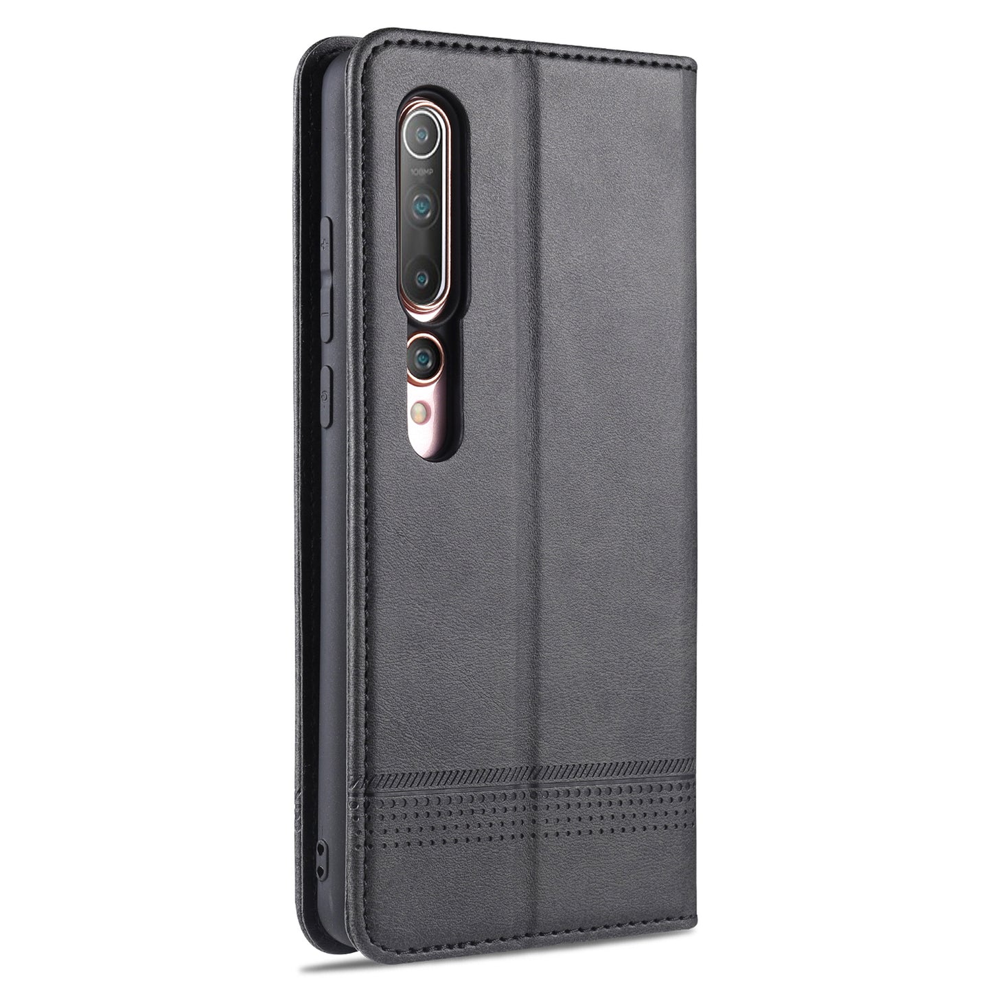 AZNS Auto-absorbed Leather Wallet Stand Case for Xiaomi Mi 10/10 Pro Phone Cover