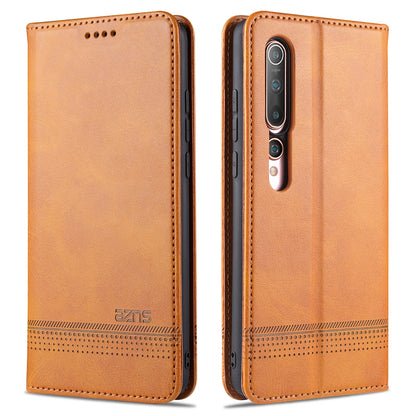 AZNS Auto-absorbed Leather Wallet Stand Case for Xiaomi Mi 10/10 Pro Phone Cover