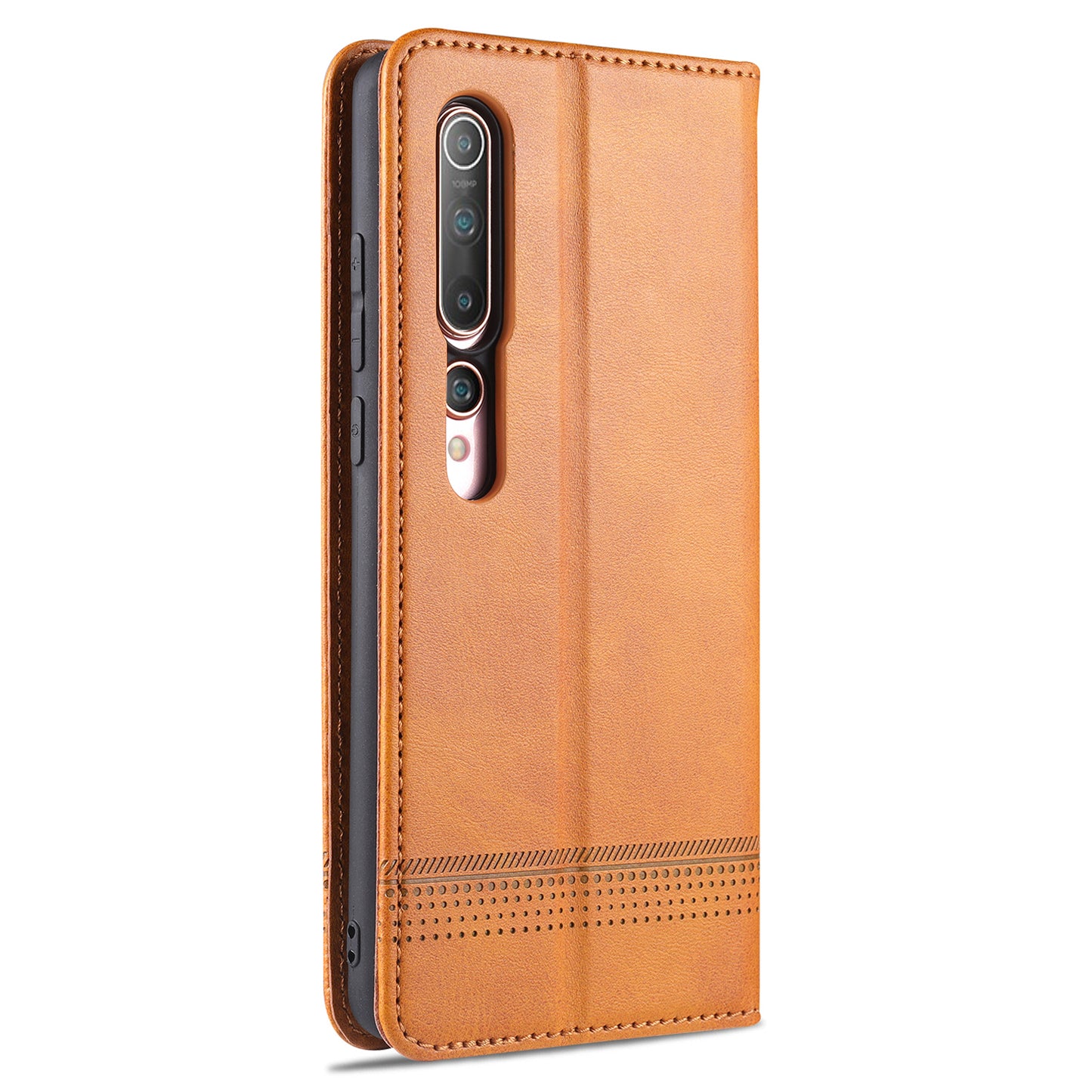 AZNS Auto-absorbed Leather Wallet Stand Case for Xiaomi Mi 10/10 Pro Phone Cover
