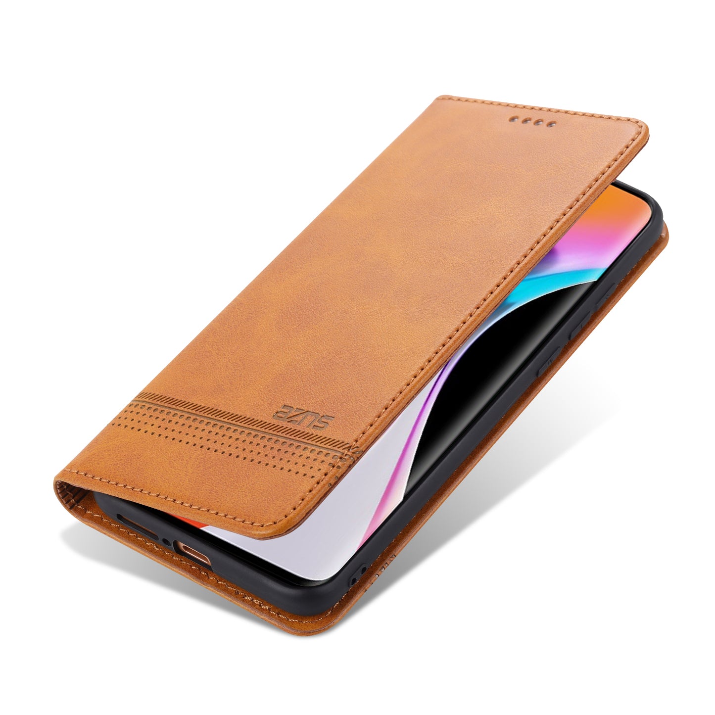 AZNS Auto-absorbed Leather Wallet Stand Case for Xiaomi Mi 10/10 Pro Phone Cover