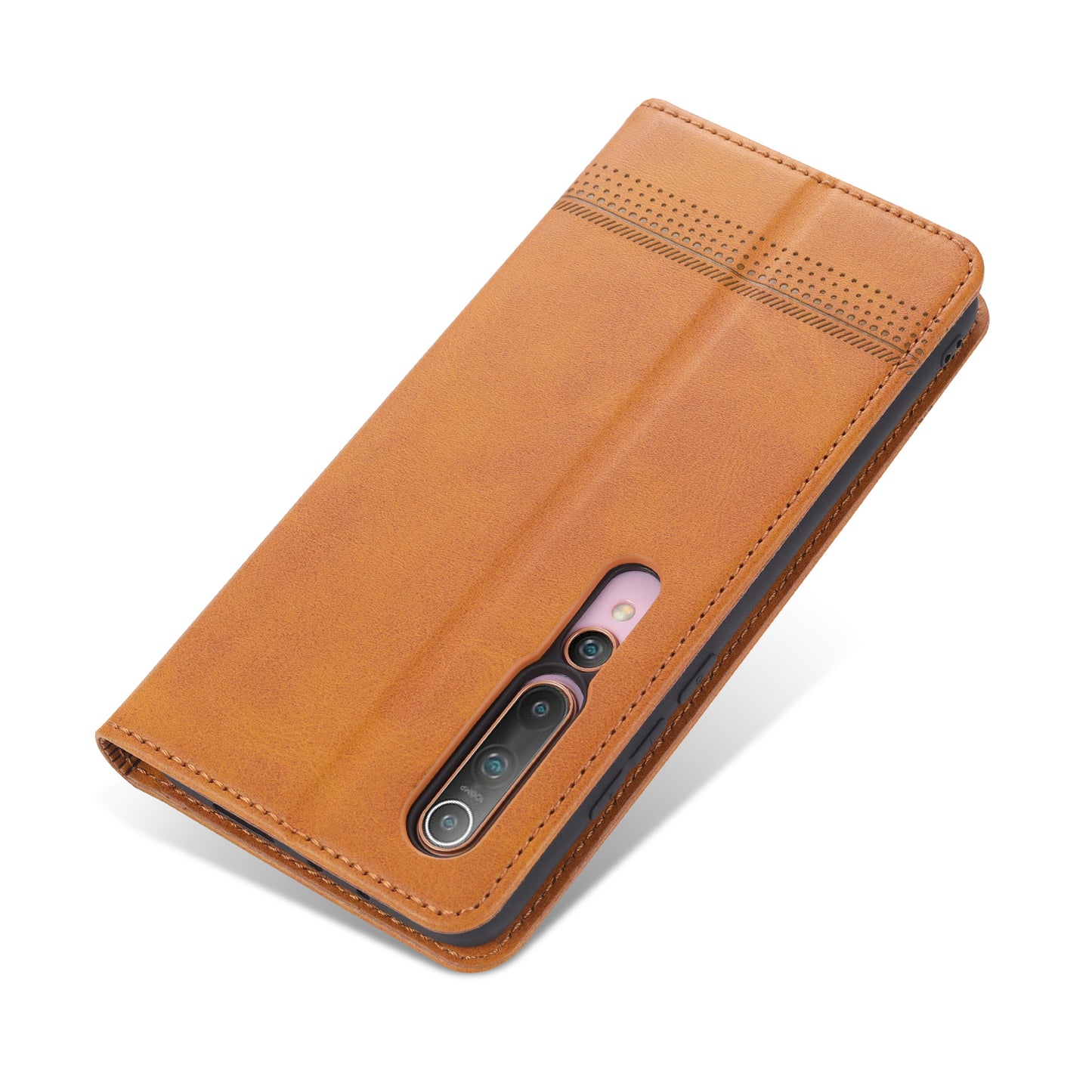 AZNS Auto-absorbed Leather Wallet Stand Case for Xiaomi Mi 10/10 Pro Phone Cover