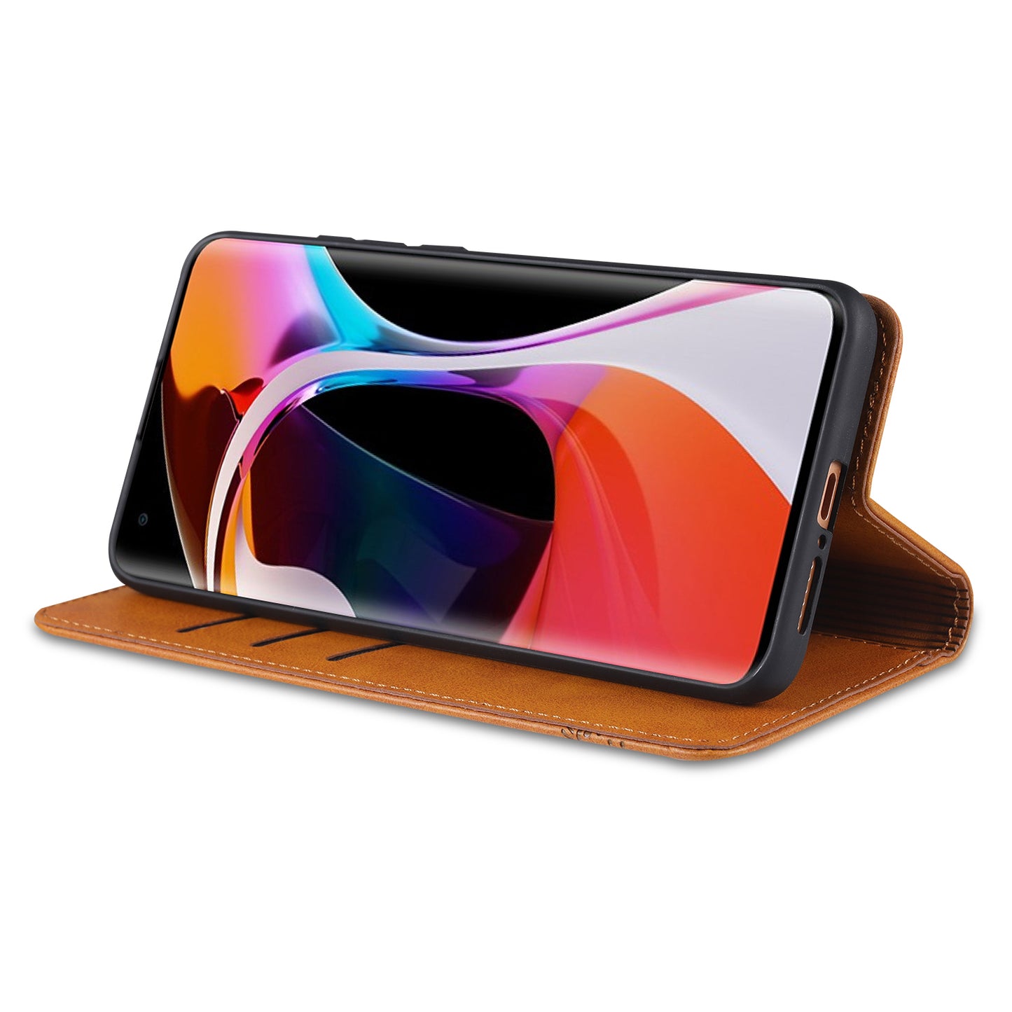 AZNS Auto-absorbed Leather Wallet Stand Case for Xiaomi Mi 10/10 Pro Phone Cover
