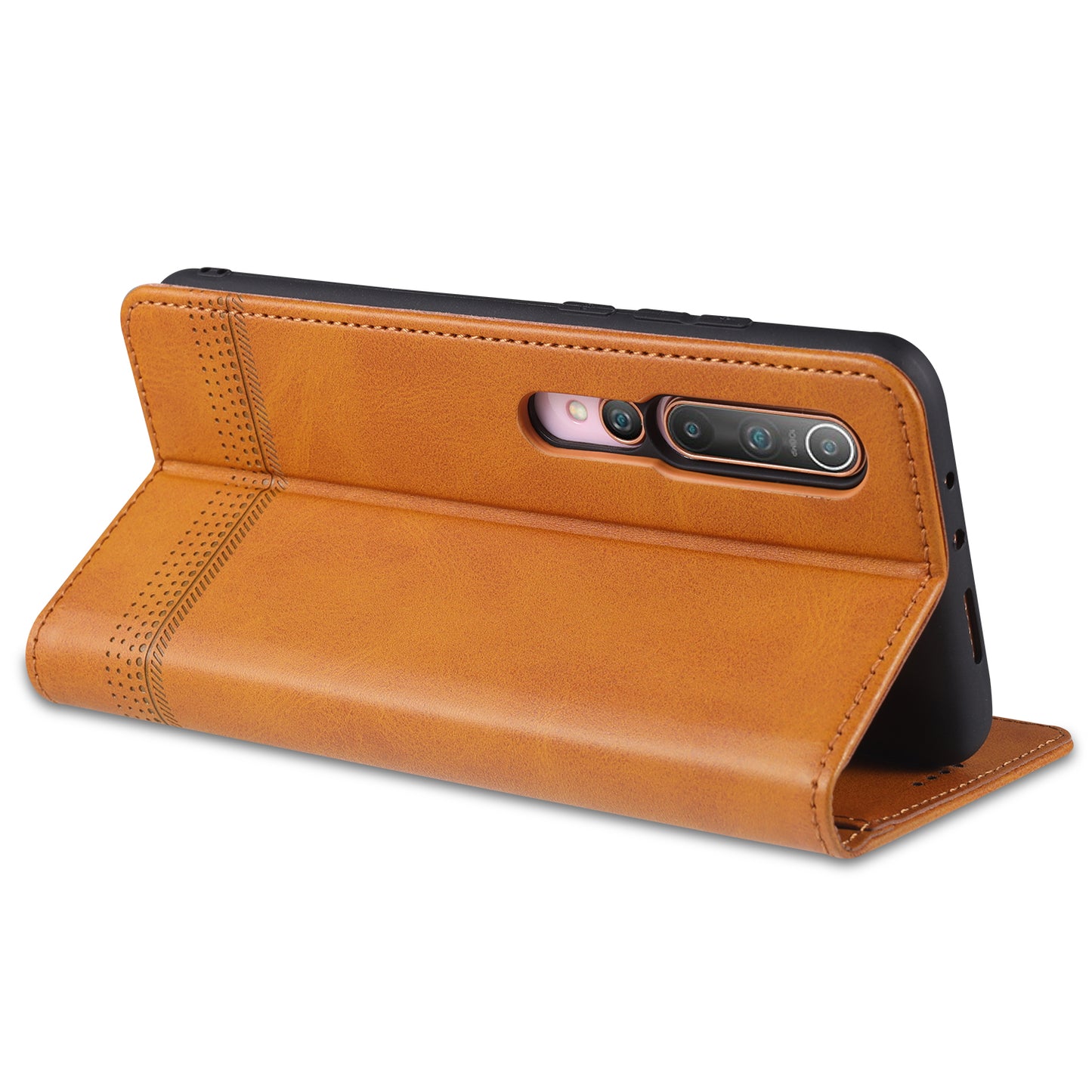 AZNS Auto-absorbed Leather Wallet Stand Case for Xiaomi Mi 10/10 Pro Phone Cover