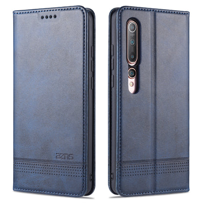 AZNS Auto-absorbed Leather Wallet Stand Case for Xiaomi Mi 10/10 Pro Phone Cover