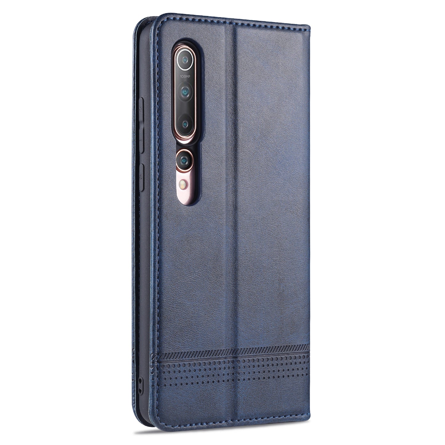 AZNS Auto-absorbed Leather Wallet Stand Case for Xiaomi Mi 10/10 Pro Phone Cover