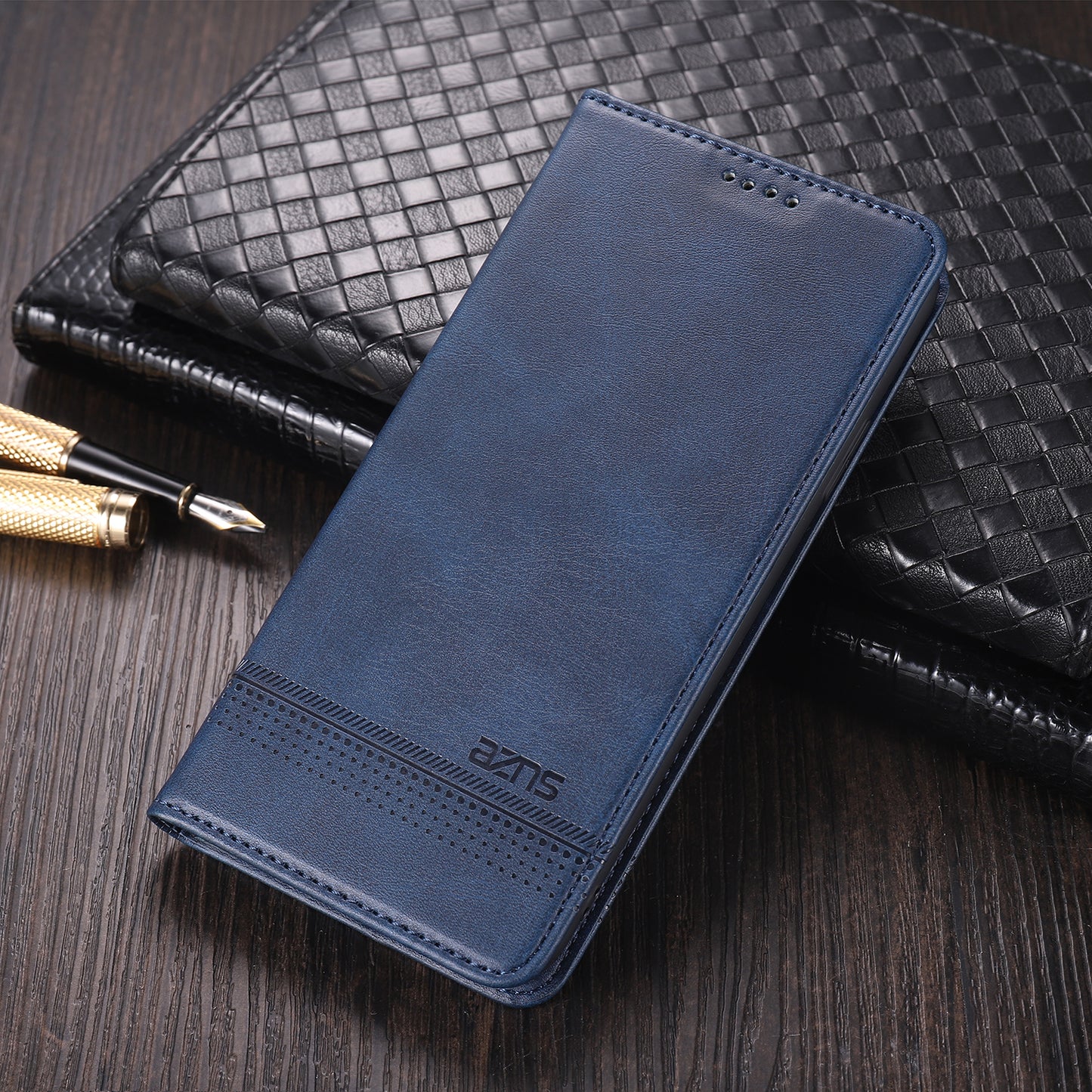 AZNS Auto-absorbed Leather Wallet Stand Case for Xiaomi Mi 10/10 Pro Phone Cover