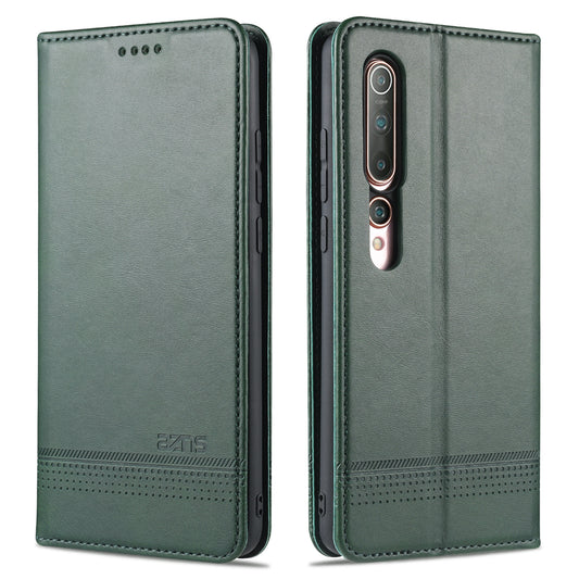AZNS Auto-absorbed Leather Wallet Stand Case for Xiaomi Mi 10/10 Pro Phone Cover