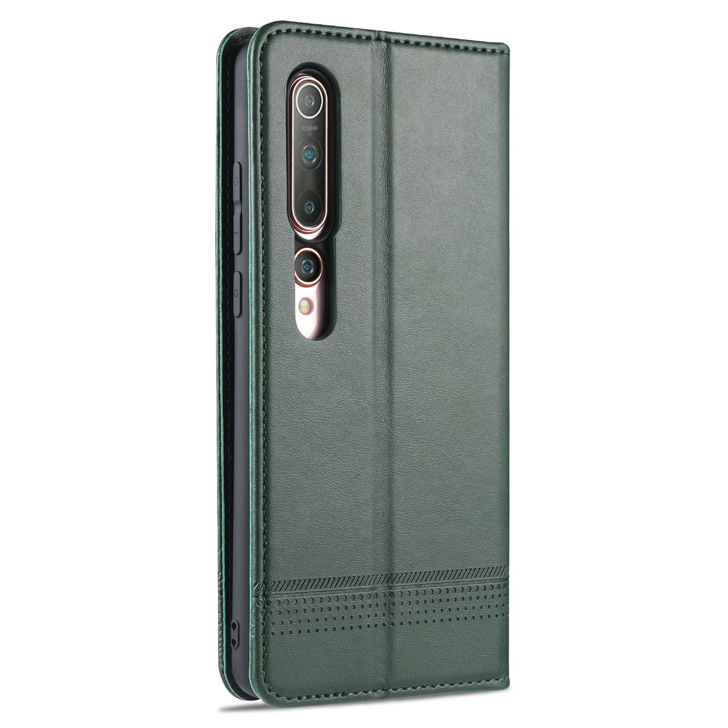 AZNS Auto-absorbed Leather Wallet Stand Case for Xiaomi Mi 10/10 Pro Phone Cover