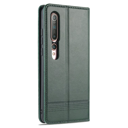 AZNS Auto-absorbed Leather Wallet Stand Case for Xiaomi Mi 10/10 Pro Phone Cover