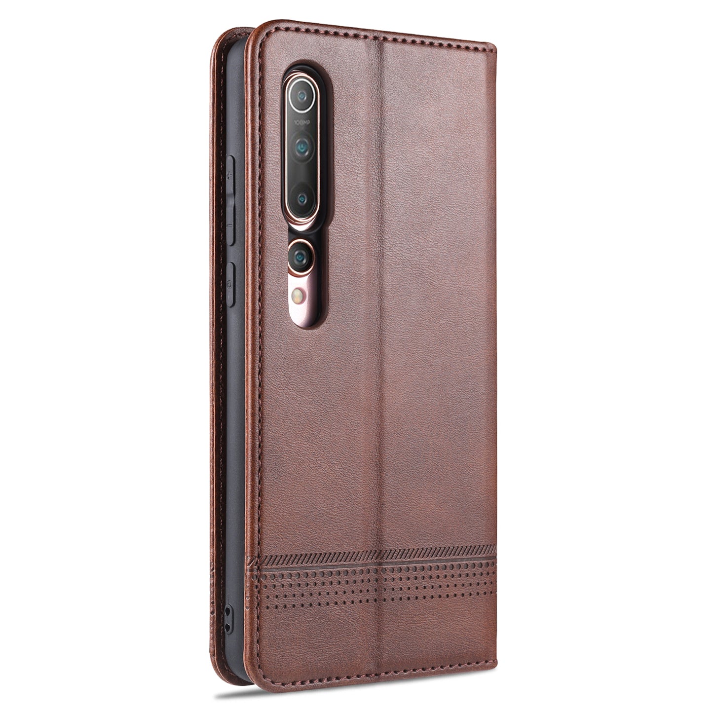 AZNS Auto-absorbed Leather Wallet Stand Case for Xiaomi Mi 10/10 Pro Phone Cover