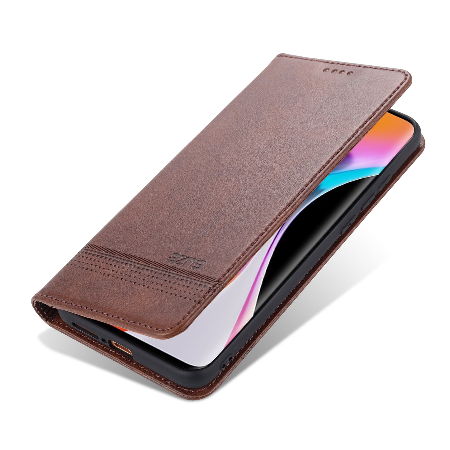 AZNS Auto-absorbed Leather Wallet Stand Case for Xiaomi Mi 10/10 Pro Phone Cover