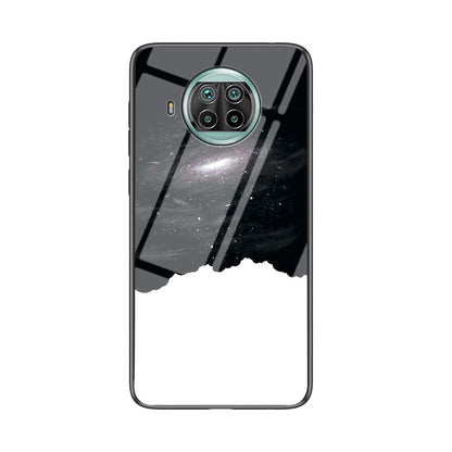 TPU + PC + Tempered Glass Ultra Thin Hybrid Phone Cover Shell with Starry Sky Pattern for Xiaomi Mi 10T Lite 5G/Redmi Note 9 Pro 5G/Mi 10i 5G