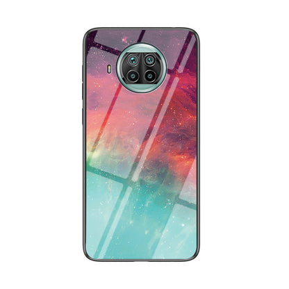 TPU + PC + Tempered Glass Ultra Thin Hybrid Phone Cover Shell with Starry Sky Pattern for Xiaomi Mi 10T Lite 5G/Redmi Note 9 Pro 5G/Mi 10i 5G