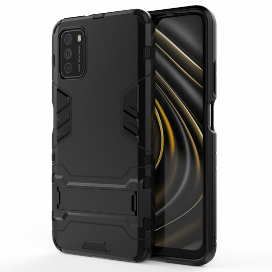 2 in 1 for Xiaomi Poco M3 PC + TPU Hybrid Case Cover with Kickstand