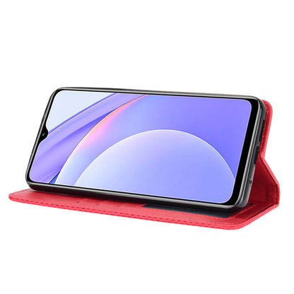 Retro Style Phone Case for Xiaomi Redmi Note 9 4G/9 Power/Redmi 9T Magnetic PU Leather Cover with Wallet Stand