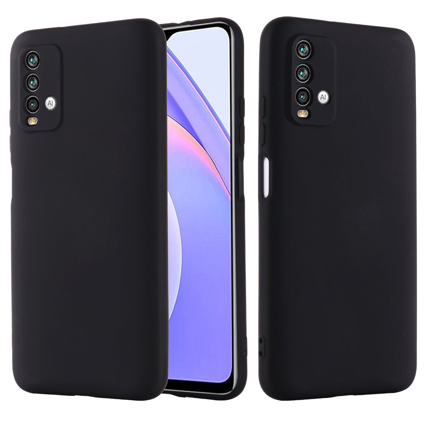 Shockproof Soft Liquid Silicone Cover Case for Xiaomi Redmi Note 9 4G (Qualcomm 662)/ Redmi 9 Power/Redmi 9T