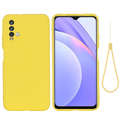 Shockproof Soft Liquid Silicone Cover Case for Xiaomi Redmi Note 9 4G (Qualcomm 662)/ Redmi 9 Power/Redmi 9T