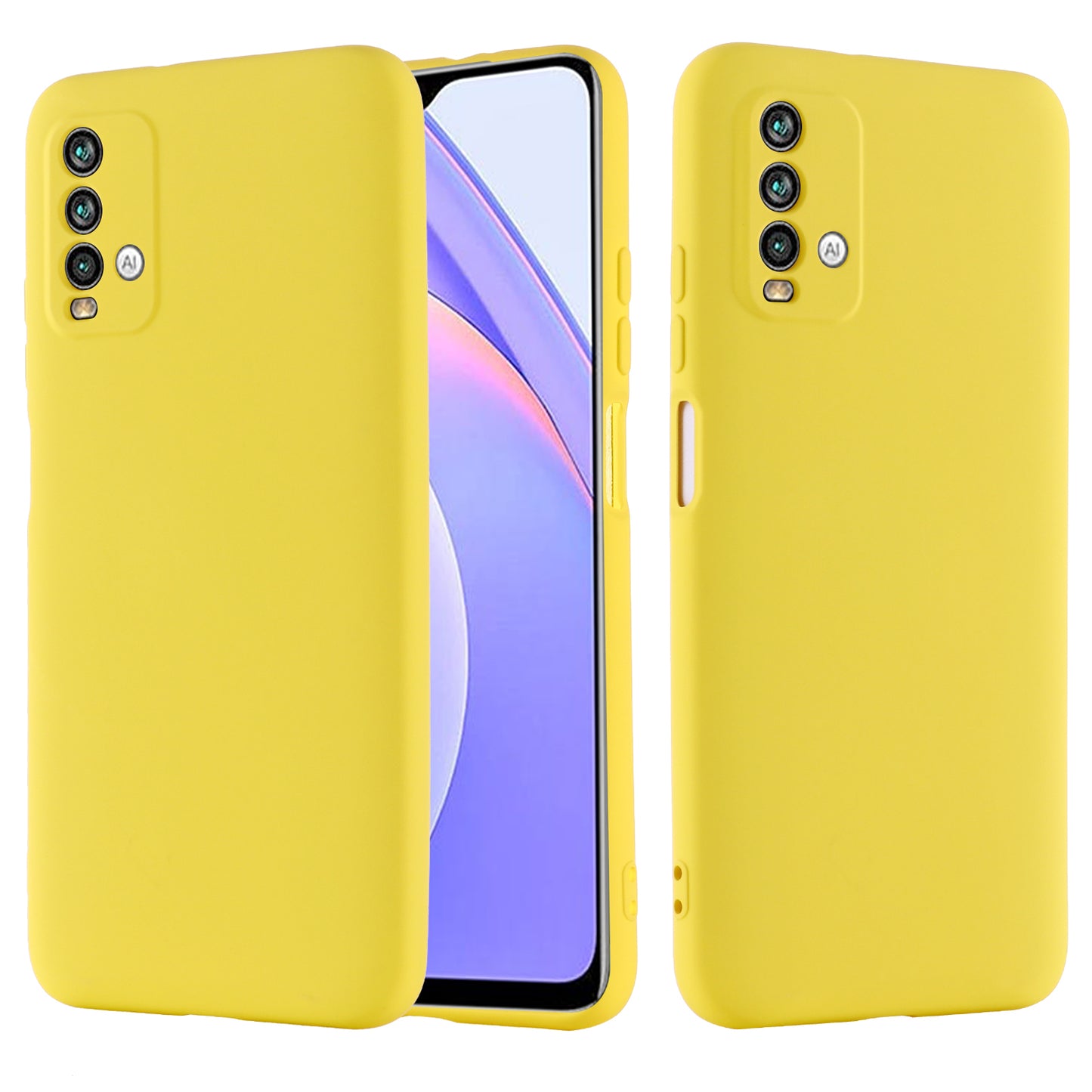 Shockproof Soft Liquid Silicone Cover Case for Xiaomi Redmi Note 9 4G (Qualcomm 662)/ Redmi 9 Power/Redmi 9T