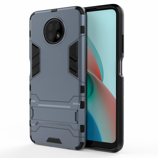 2-in-1 Plastic + TPU Hybrid Case Kickstand Shell for Xiaomi Redmi Note 9 5G/Redmi Note 9T 5G