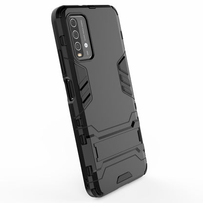 2-in-1 Plastic TPU Hybrid Kickstand Case Shell for Xiaomi Redmi Note 9 4G (Qualcomm Snapdragon 662)/9 Power/9T