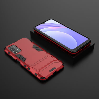 2-in-1 Plastic TPU Hybrid Kickstand Case Shell for Xiaomi Redmi Note 9 4G (Qualcomm Snapdragon 662)/9 Power/9T