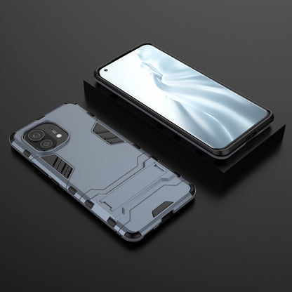 2-in-1 Plastic + TPU Combination Kickstand Hybrid Case Shell for Xiaomi Mi 11