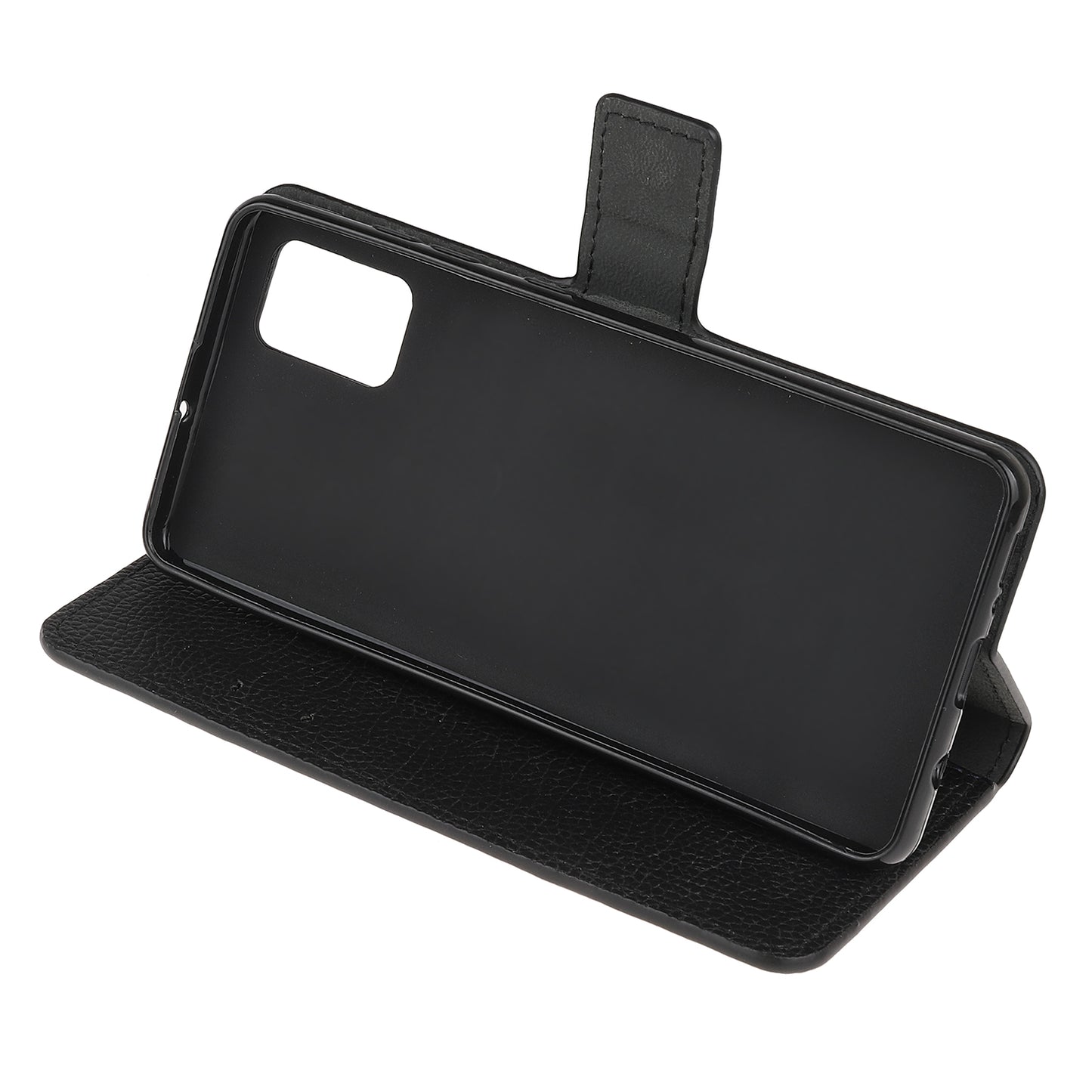 Litchi Texture Wallet Stand Leather Shell Cover for Xiaomi Poco M5s 4G / Redmi Note 10 4G / Note 10S 4G