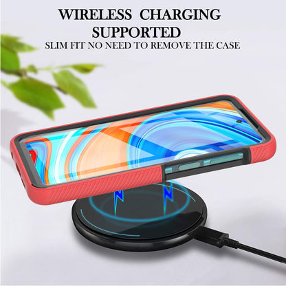 Full-Coverage Protection PC+TPU Protective Case with PET Screen Protector for Xiaomi Redmi Note 9S / Redmi Note 9 Pro / Redmi Note 9 Pro Max