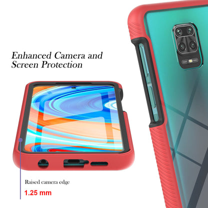 Full-Coverage Protection PC+TPU Protective Case with PET Screen Protector for Xiaomi Redmi Note 9S / Redmi Note 9 Pro / Redmi Note 9 Pro Max