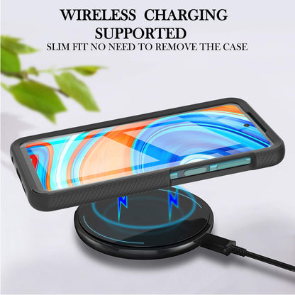 Full-Coverage Protection PC+TPU Protective Case with PET Screen Protector for Xiaomi Redmi Note 9S / Redmi Note 9 Pro / Redmi Note 9 Pro Max