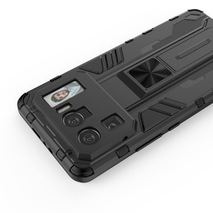 Well-Protected PC + TPU Combo Shockproof Phone Case with Kickstand Design for Xiaomi Mi 11 Ultra