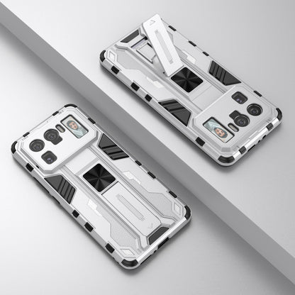 Well-Protected PC + TPU Combo Shockproof Phone Case with Kickstand Design for Xiaomi Mi 11 Ultra